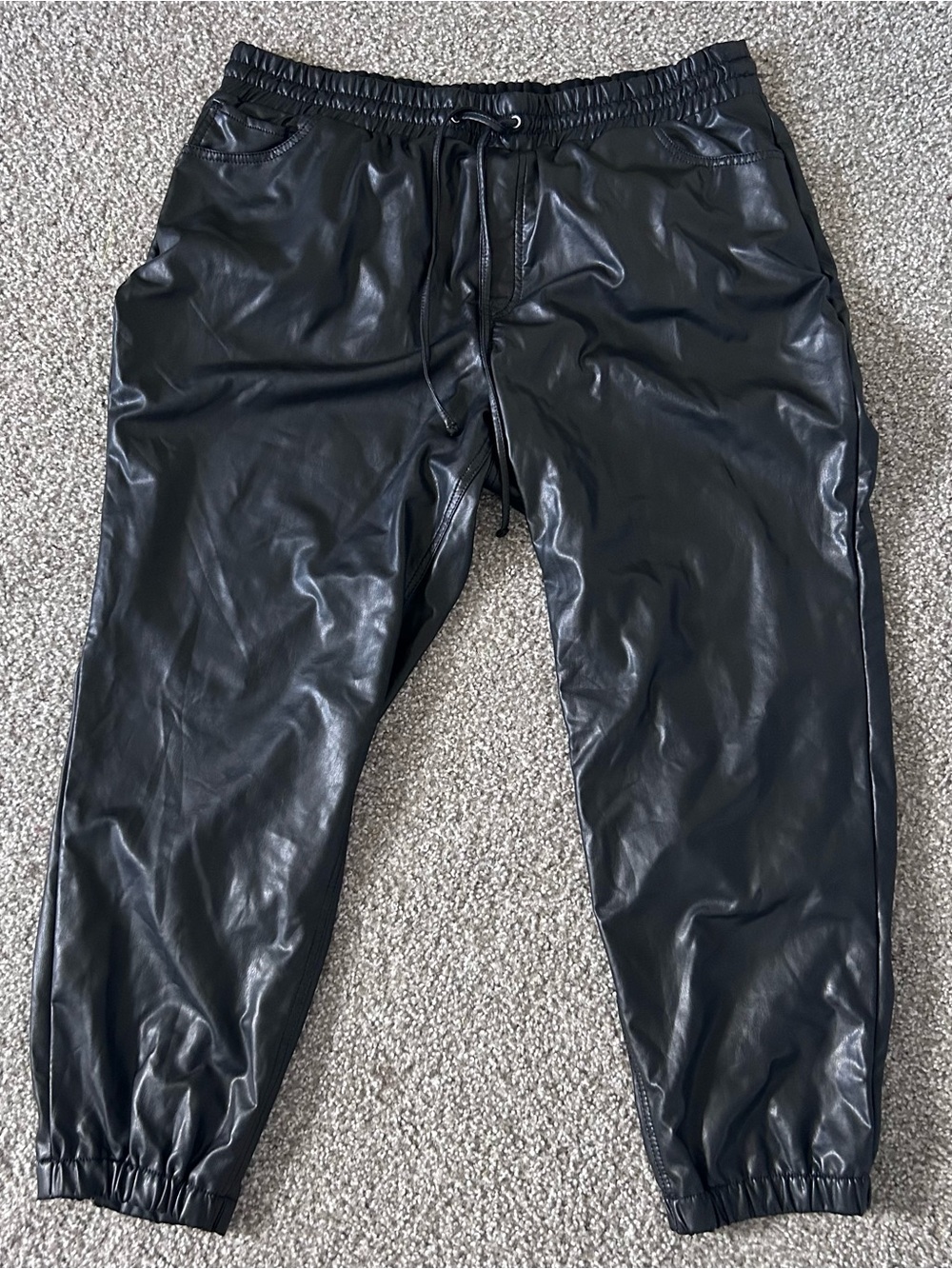 Express Faux Leather Jogger Pants